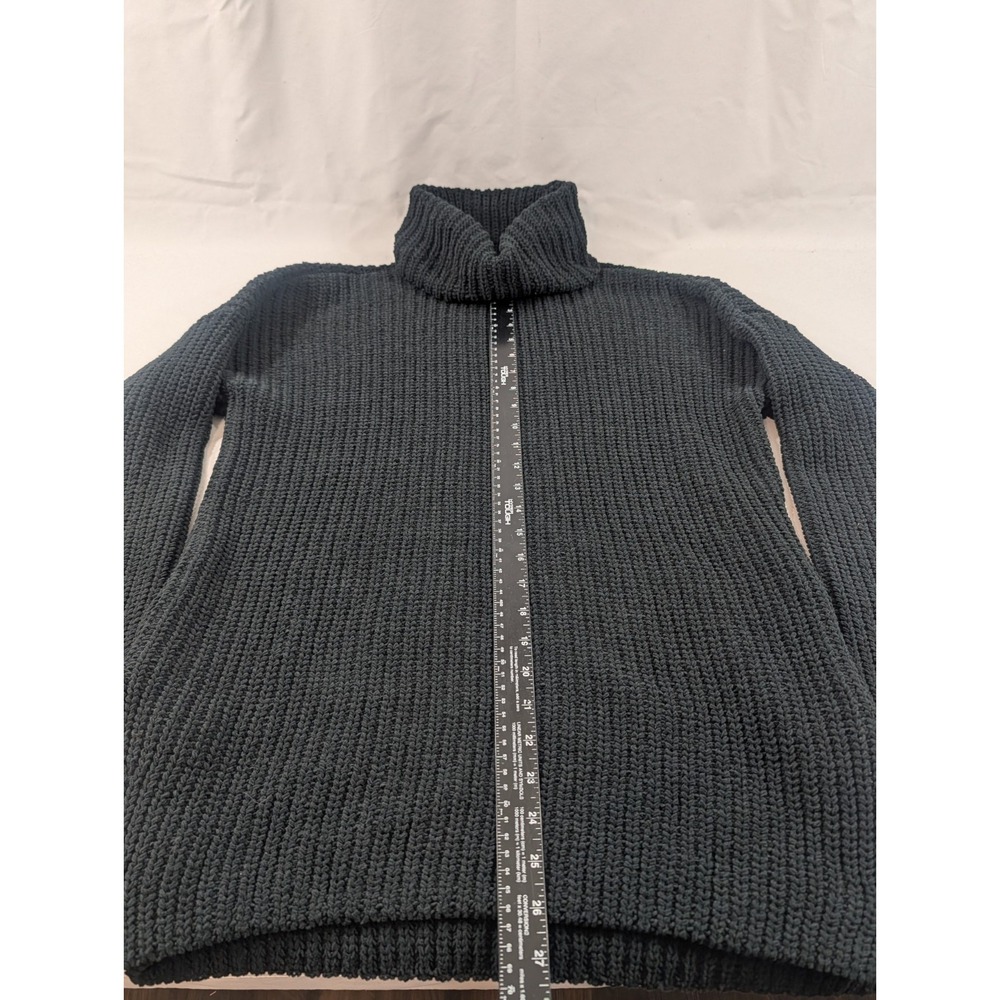 Abercrombie & Fitch Vintage Cable-Knit Turtleneck Sweater 100% Cotton Size M - Picture 5 of 8